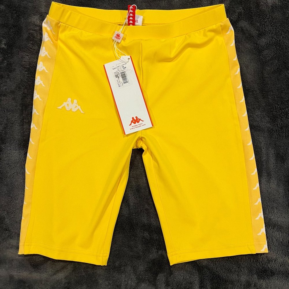 Kappa bike shorts yellow size small